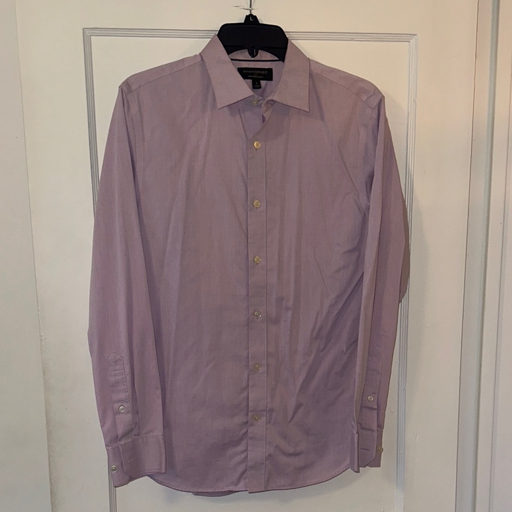 Banana Republic Light Lavender Dress Shirt - Point Collar